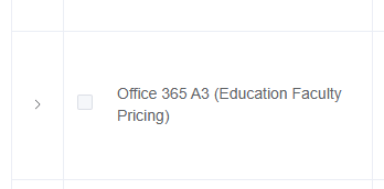 Microsoft-friendly education subscription name displayed in Sync 365