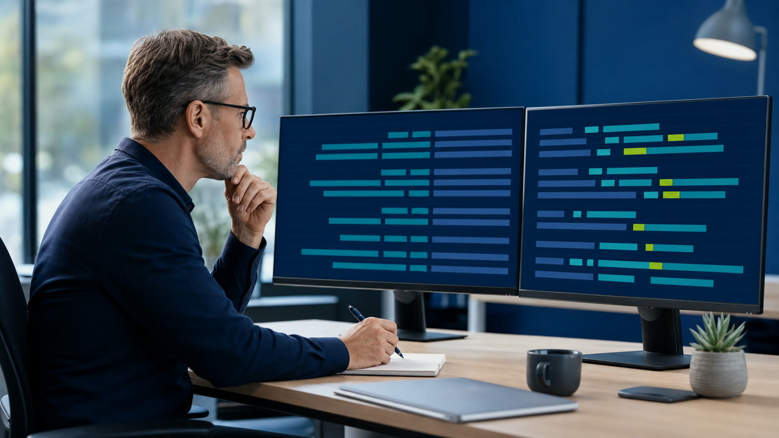 MSP finance professional reviewing aligned and mismatched billing data