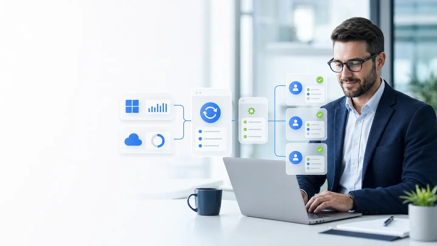 MSP billing analyst reviewing Microsoft and Azure billing data as it is reconciled into supported PSA records