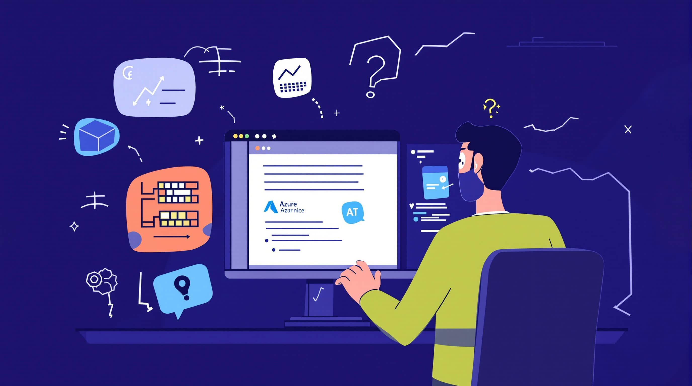 Frustrated MSP operator manually reconciling Azure billing data across portals and spreadsheets